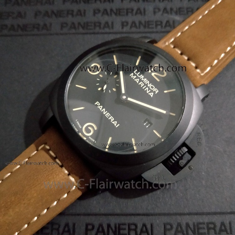 Fake Panerai PAM386 Luminor Marina Leather Strap Bracelet